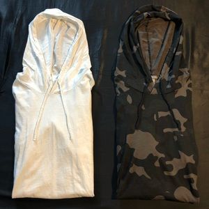H&M Divided Long Hooded Tee (2) Bundle